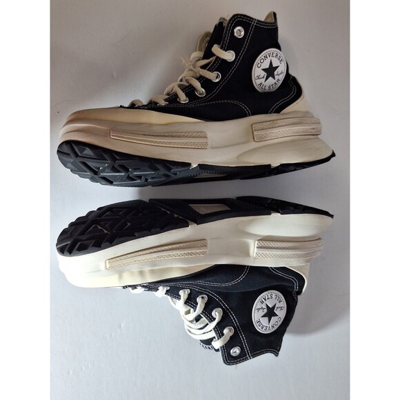 Converse Run Star Legacy CX Hi Top Shoes A00869C Black/White Women's 9 Men's 7.5 - Picture 10 of 14
